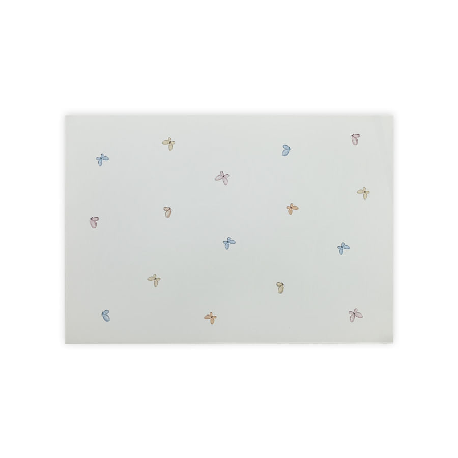 Tapete Infantil Retangular Borboletas Flores do Campo - Colors