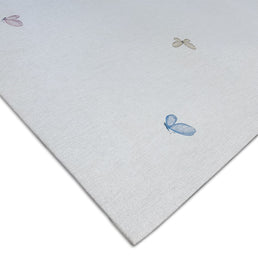 Tapete Infantil Retangular Borboletas Flores do Campo - Colors