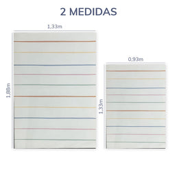 Tapete Infantil Retangular Listra Aquarela - Colors