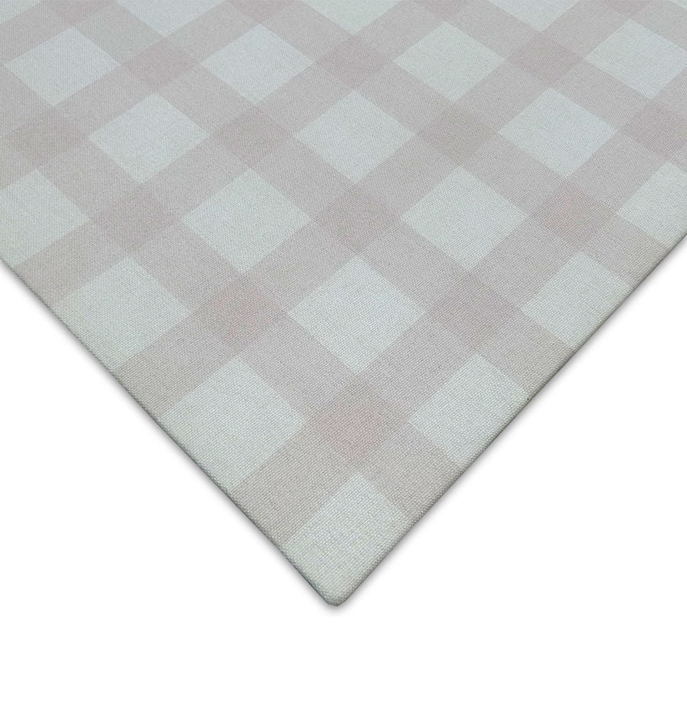 Tapete Infantil Retangular Xadrez Médio - Rosa