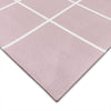Tapete Infantil Retangular Gride - Rosa