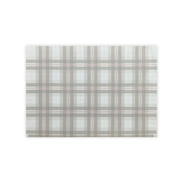 Tapete Infantil Retangular Xadrez Classic - Bege com Rosa