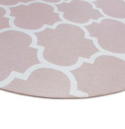 Tapete Infantil Redondo Arabesco - Rosa