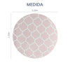 Tapete Infantil Redondo Arabesco - Rosa