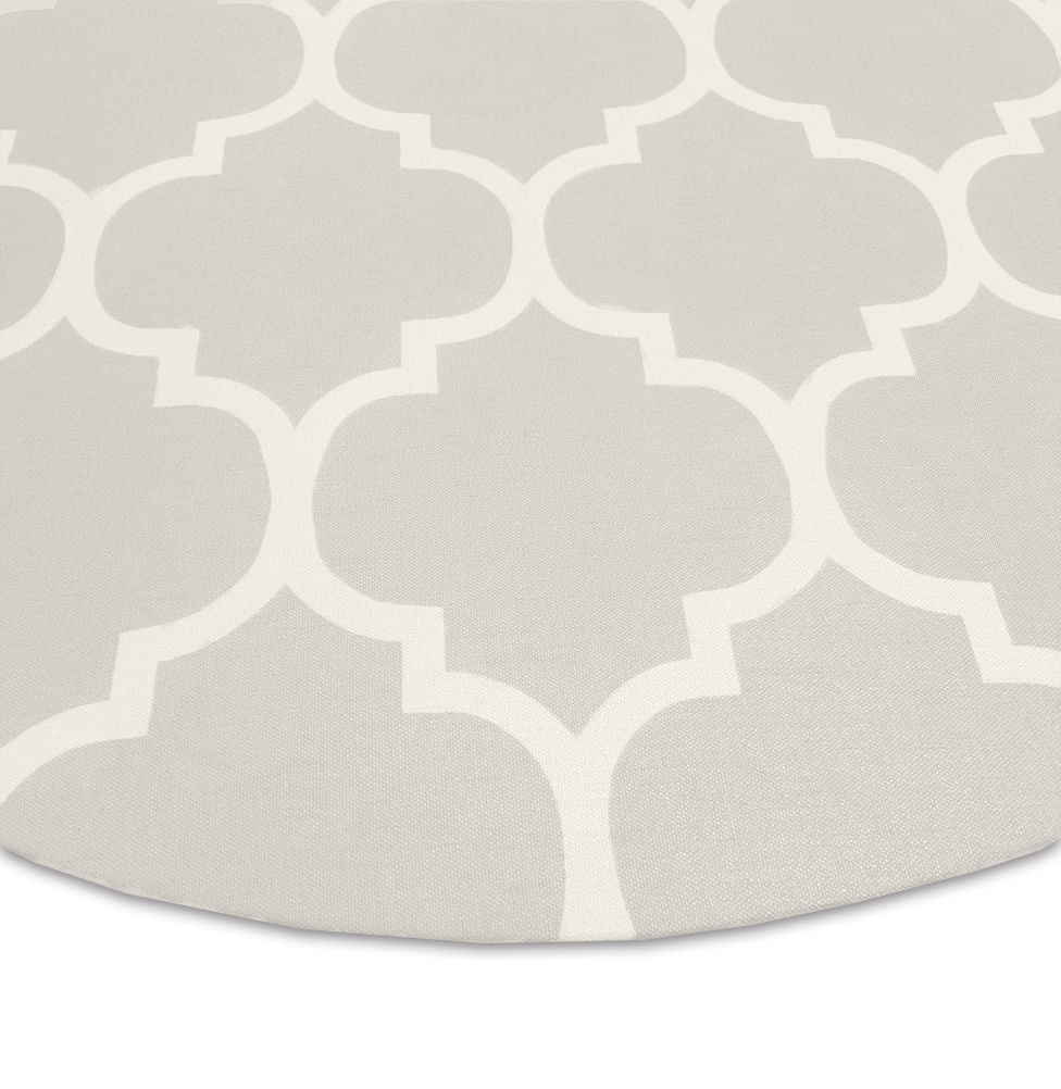 Tapete Infantil Redondo Arabesco - Bege