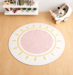 Tapete Infantil Redondo Sol - Amarelo