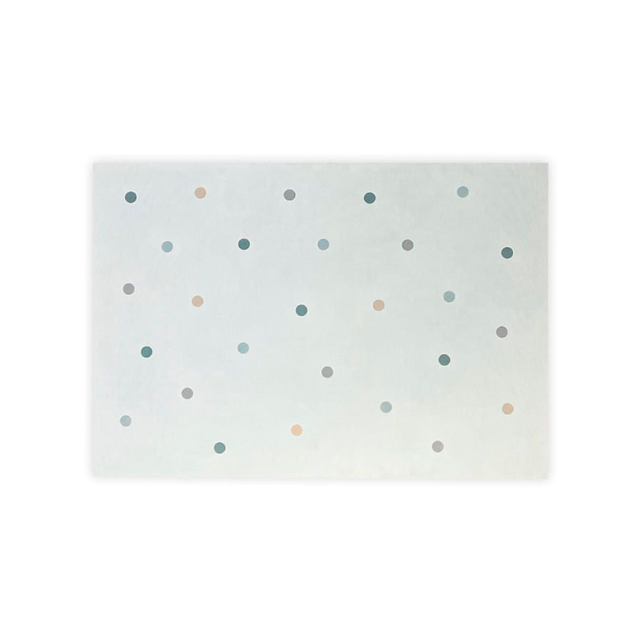 Tapete Infantil Retangular Poá - Verde