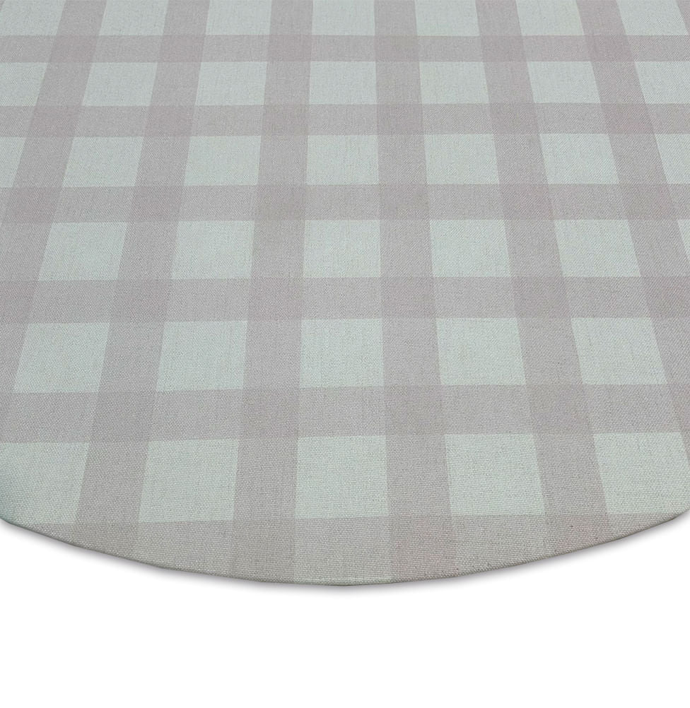 Tapete Infantil Redondo Xadrez Médio - Rosa