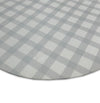 Tapete Infantil Redondo Xadrez Médio - Cinza