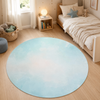Tapete Infantil Redondo Mancha Aquarela Tiffany - 1,33m