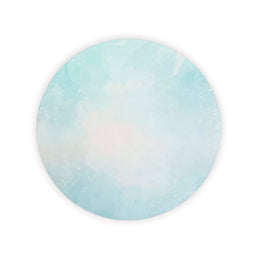 Tapete Infantil Redondo Mancha Aquarela - Tiffany