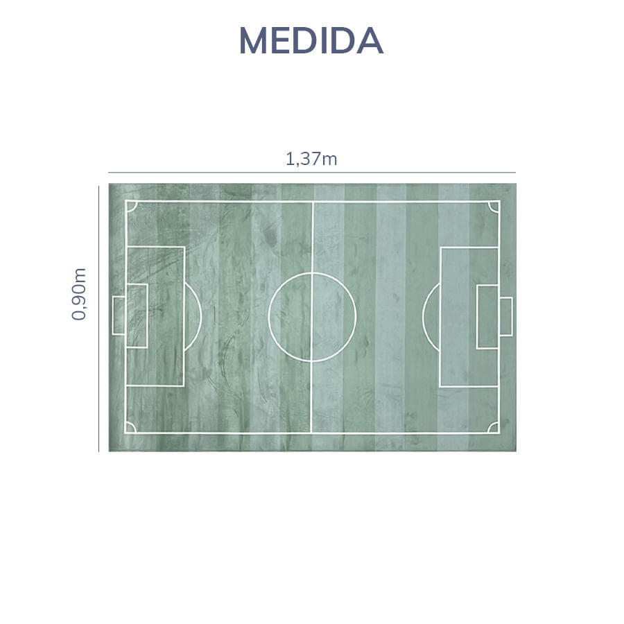 Tapete Infantil Campo de Futebol Playmat