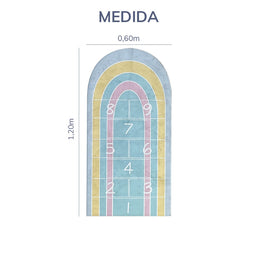 Tapete Infantil Amarelinha Colorida Playmat