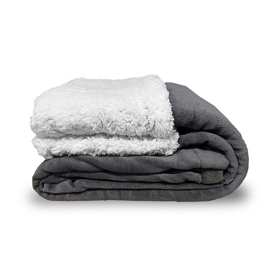 Cobertor Soft - Cinza