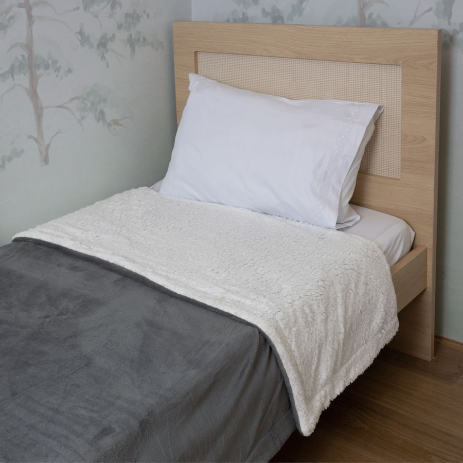 Cobertor Soft - Cinza