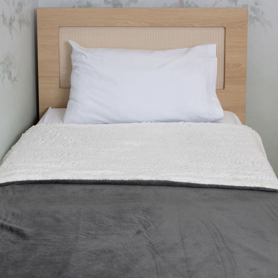 Cobertor Soft - Cinza