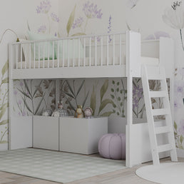 Cama Infantil Mezanino Fazenda - Branco