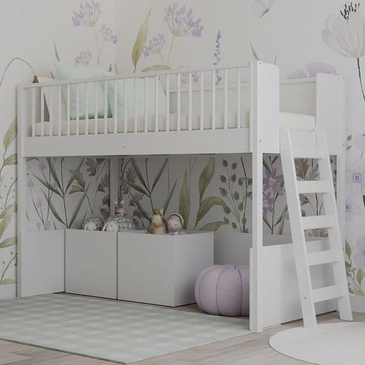 Cama Infantil Mezanino Fazenda - Branco