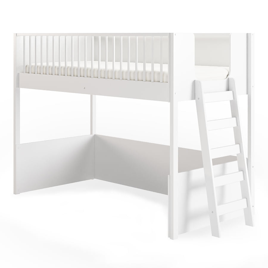 Cama Infantil Mezanino Fazenda - Branco