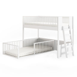 Cama Infantil Mezanino Fazenda - Branco