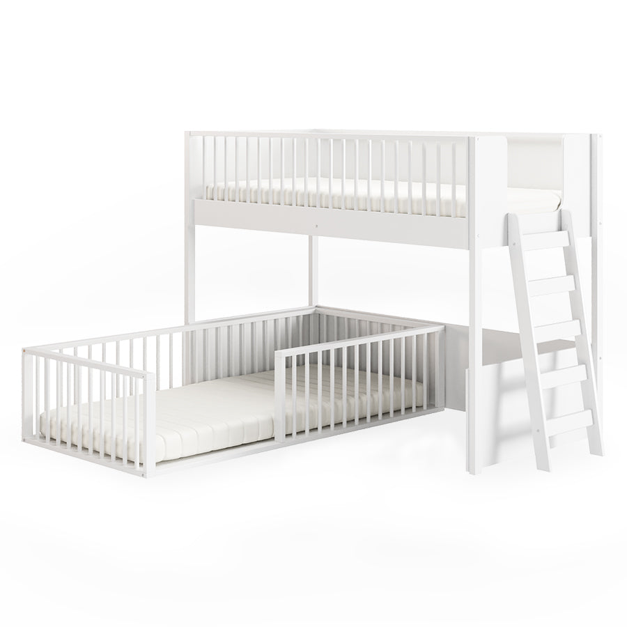 Cama Infantil Mezanino Fazenda - Branco