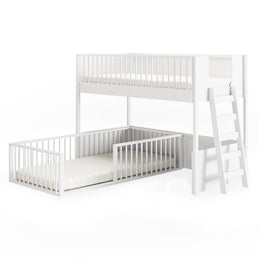 Cama Infantil Mezanino Fazenda - Branco