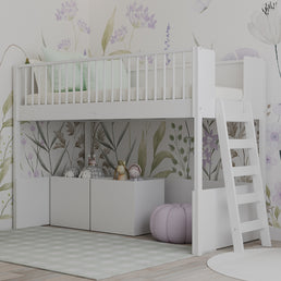 Cama Infantil Mezanino Fazenda - Branco