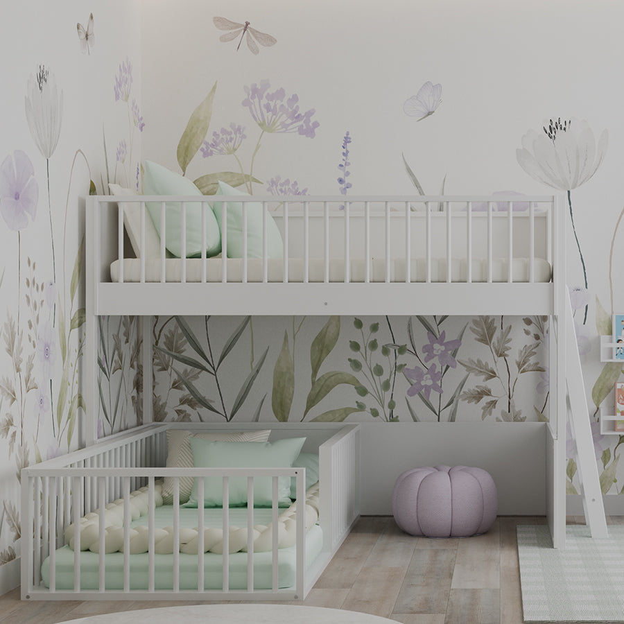 Cama Infantil Mezanino Fazenda - Branco