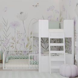 Beliche Infantil Montessoriana Com Cama de Casal Fazenda - Branco