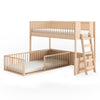 Beliche Infantil Montessoriana Com Cama de Solteiro Fazenda - Carvalho