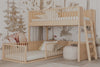 Beliche Infantil Montessoriana Com Cama de Solteiro Fazenda - Carvalho