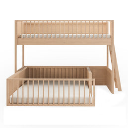 Beliche Infantil Montessoriana Com Cama de Casal Fazenda - Carvalho
