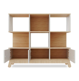 Estante Papaya Cinza e Carvalho