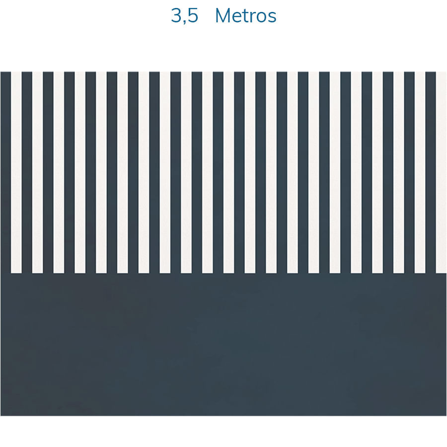 Papel de Parede Infantil Listra Com Meia Parede Aquarela Marinho - Mural