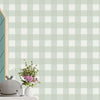 Papel de Parede Infantil Xadrez Médio - Verde Menta