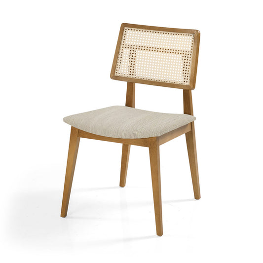 Cadeira Para Mesa de Jantar Paris Palha Natural - Freijó