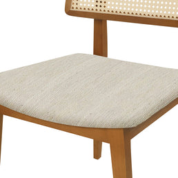Cadeira Para Mesa de Jantar Paris Palha Natural - Freijó