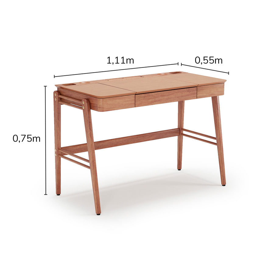 Escrivaninha Oliver - Madeira Champagne