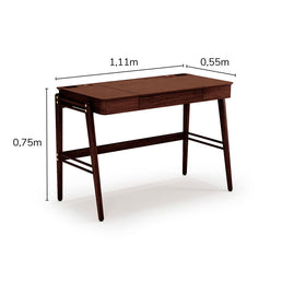 Escrivaninha Oliver - Madeira Castanho