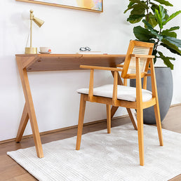 FL - Escrivaninha Noah - Madeira Cipó