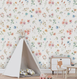 Papel de Parede Floral Paris Cru