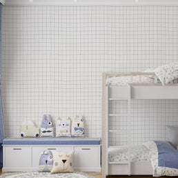 Papel de Parede Gride Cinza Chumbo