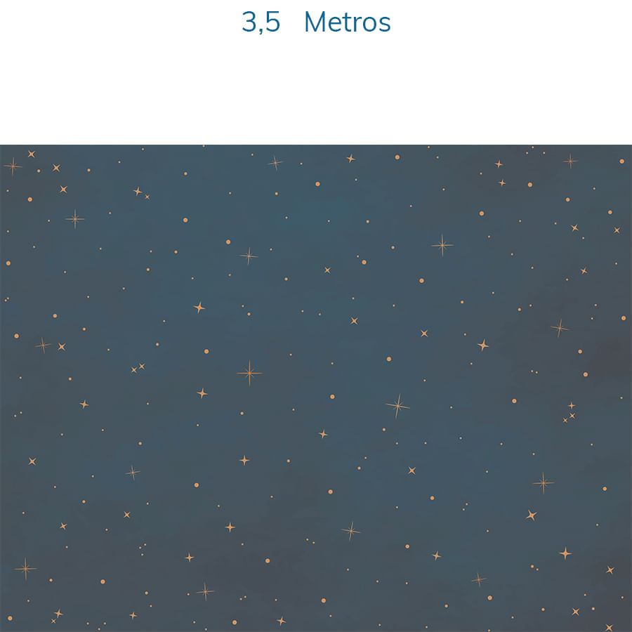 Papel de Parede Estrelas Marinho e Coral - Mural