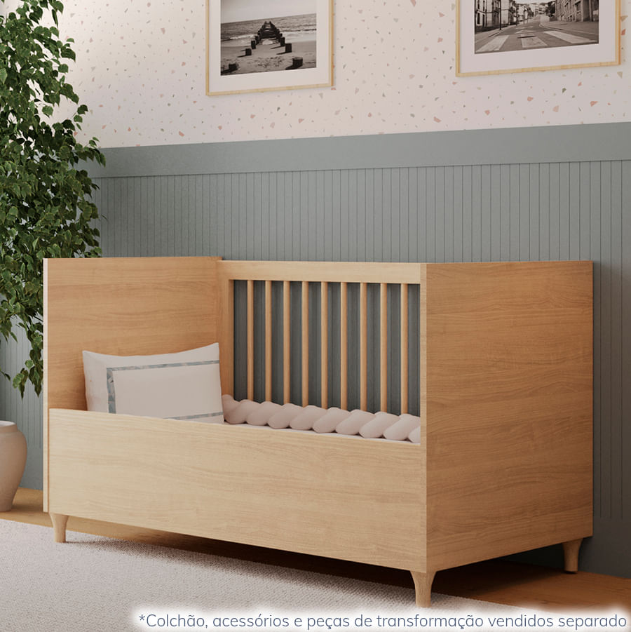 Berço Haus Nature 3 em 1 - Carvalho