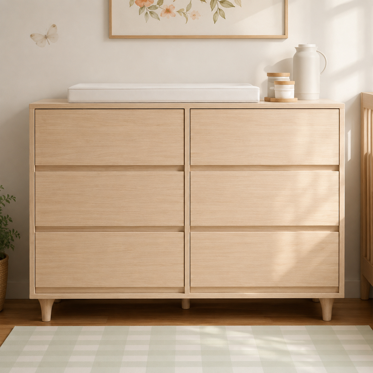 Cômoda de Bebê Haus Nature 6 Gavetas - Carvalho