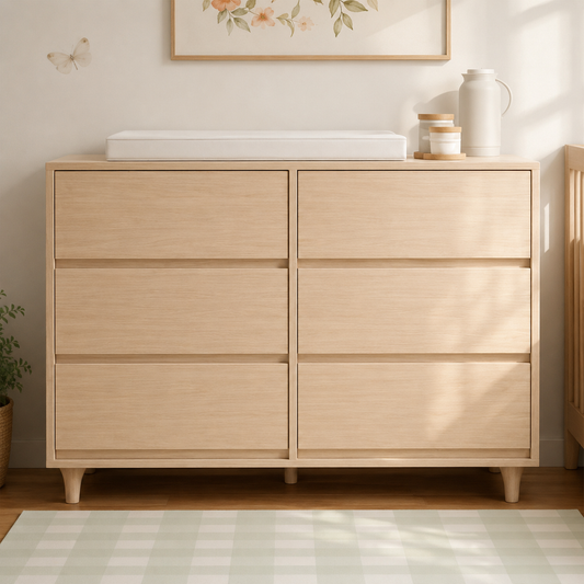 Cômoda de Bebê Haus Nature 6 Gavetas - Carvalho
