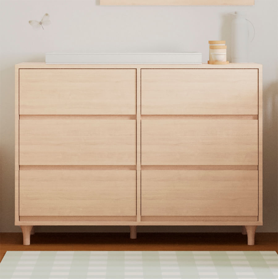 Cômoda de Bebê Haus Nature 6 Gavetas - Carvalho