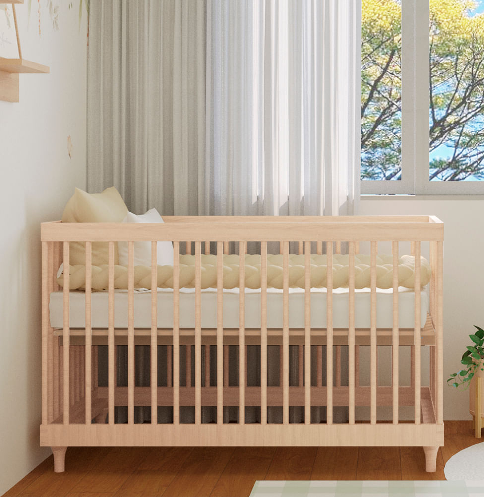 Berço Haus Nature 3 em 1 Palitado - Carvalho – Lilibee