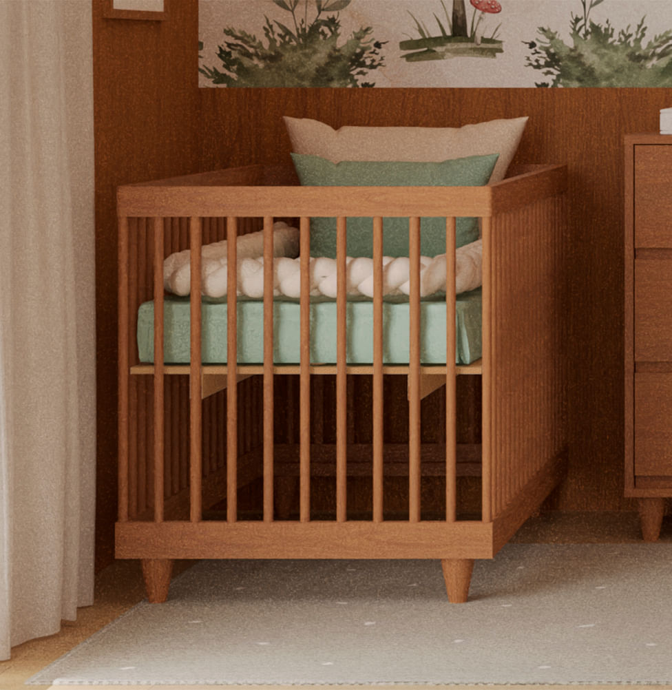 Berço Haus Nature 3 em 1 Palitado - Freijó – Lilibee