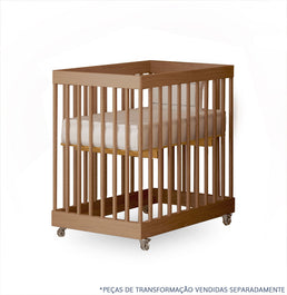 Berço Haus Nature 3 em 1 Palitado - Freijó